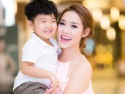 Làng sao - Con trai Diệp Bảo Ngọc đáng yêu theo mẹ đi sự kiện