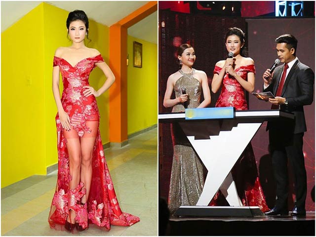 Kha Mỹ Vân vai trần, eo thon, lộng lẫy đi sự kiện