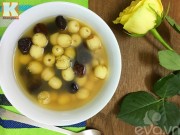 Bếp Eva - Chè hạt sen nho khô thơm ngon, thanh mát