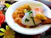 Bếp Eva - Bánh đúc ruốc tôm no bụng cho bữa sáng