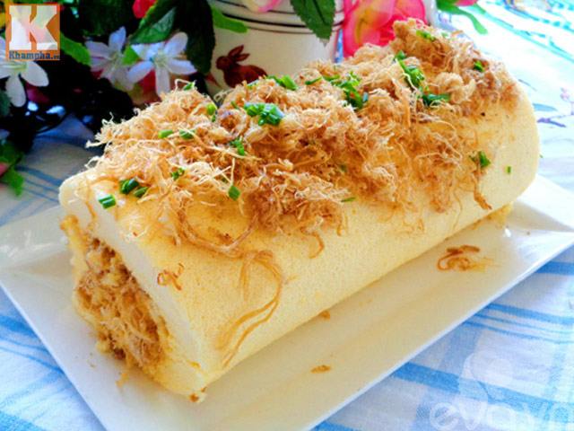 Đổi vị với bánh bông lan cuộn ruốc siêu ngon cho bữa sáng