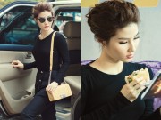 Làng sao - Diễm My 9X đi xế sang, ăn vội bánh mì chạy tổng duyệt