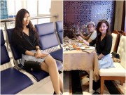 Làng sao - Midu đi du lịch cùng gia đình sau chia tay Phan Thành