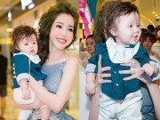 Làng sao - Elly Trần lần đầu bế con trai Alfie Túc Mạch dự sự kiện