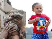 Làm mẹ - Bé sơ sinh bị chôn vùi trong động đất Nepal lớn bổng sau 1 năm