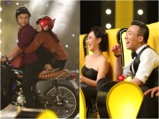 Làng sao - Lê Thị Dần đi tông, ngồi chồm hỗm trên xe gắn máy