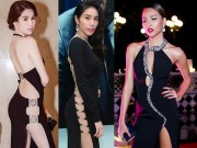 Thời trang - Váy đen cắt xẻ tứ phía khiến người ngắm giật mình của sao Việt