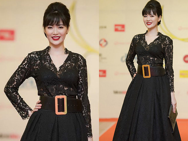 Hoa hậu Thu Thủy mất điểm vì váy xấu tại Cánh Diều Vàng