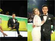 Làng sao - Hiếu Nguyễn bảnh bao, ôm eo bạn diễn nữ khi làm giám khảo