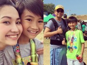 Làng sao - Vợ chồng Kim Hiền cùng con gái đến cổ vũ Sonic thi chạy