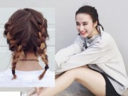 Làm đẹp - Angela Phương Trinh như nữ sinh với tóc tết hai bím