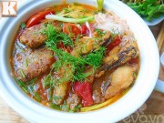 Bếp Eva - Bánh đa cá thơm ngon chào ngày mới