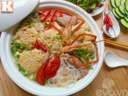 Bếp Eva - Bún riêu tôm cho bữa sáng cuối tuần