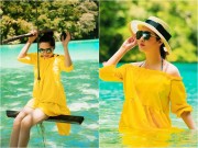 Làng sao - Hoa hậu Giáng My trẻ trung vui đùa ở quốc đảo Palau