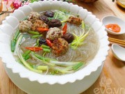 Bếp Eva - Miến thịt viên nóng hổi cho bữa sáng