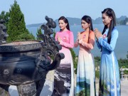 Thời trang - Top 36 Hoa hậu Biển Việt Nam 2016 đọ sắc trong tà áo dài