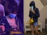 Làng sao - Hari Won "hóa trang" kín mít, lén lút đi cổ vũ Trấn Thành