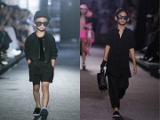Thời trang - Hai quý tử nhà Hoa hậu Hà Kiều Anh trình diễn thời trang