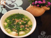 Bếp Eva - Canh đậu hũ non bông hẹ giải nhiệt mùa hè