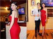 Làng sao - Á hậu Kim Nguyên quyến rũ hút hồn bên MC Anh Quân