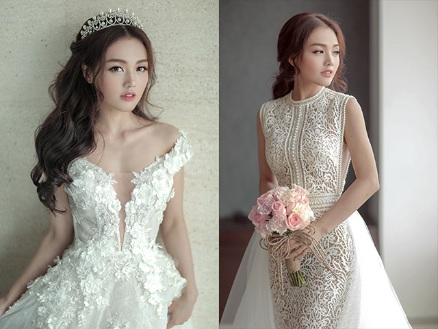 Linh Phi thay hai váy cưới lộng lẫy và gợi cảm trong hôn lễ