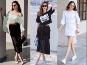 Thời trang - Học cách mix chân váy điệu nghệ như sao Việt