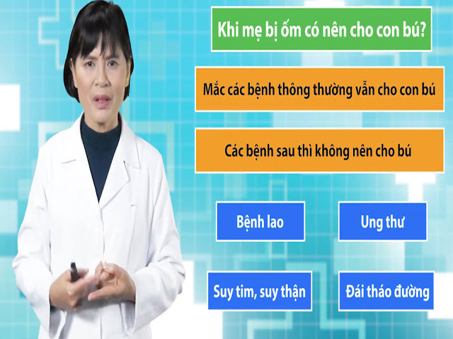 Lưu ý   sống còn   khi mẹ bị ốm đang cho con bú
