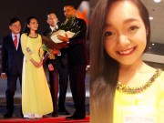 Thời trang - Nét tươi xinh và trí tuệ của cô gái tặng hoa Tổng thống Obama