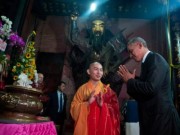 Tin tức - Câu nói bất ngờ của ông Obama trong chùa Ngọc Hoàng
