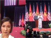 Làng sao - Mỹ Linh lên tiếng khi bị chê hát Quốc ca trước Tổng thống Obama