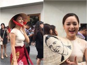 Làng sao - Lan Phương đội nón lá độc đáo dự cuộc gặp Tổng thống Obama