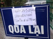 Tin tức - ĐH Thương mại hoãn thi vì nước ngập sân trường