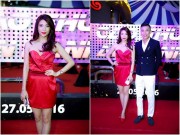 Làng sao - Pha Lê đỏ rực, đi xem phim cùng "người cũ" của Oanh Yến