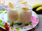 Bếp Eva - Sữa chua vị chuối ngon mát, lạ miệng