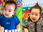 Làng sao - Ngắm cặp sinh đôi đẹp trai "y chang bố" của Lâm Chí Dĩnh