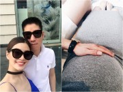 Làng sao - Chồng Á hậu Diễm Trang âu yếm bụng bầu 6 tháng của vợ