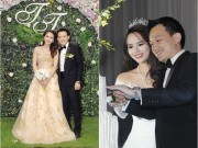 Làng sao - Hoa khôi Lại Hương Thảo lên xe hoa cùng chồng hơn 10 tuổi