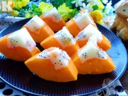 Bếp Eva - Mát lạnh với thạch đu đủ, sữa dừa ngon tuyệt