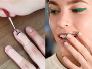 Làm đẹp - Tự vẽ nail hình lông mi cực ấn tượng chỉ mình bạn có