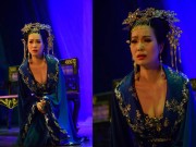 Làng sao - Trịnh Kim Chi hở ngực táo bạo khi vào vai hoàng hậu