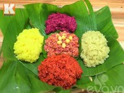 Bếp Eva - Xôi ngũ sắc đẹp mắt cho ngày đầu tháng