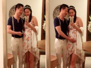 Làng sao - Chồng đại gia đỡ bụng bầu 5 tháng cho Phan Như Thảo