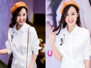 Làng sao - Midu trẻ trung như nữ sinh đi dự sự kiện