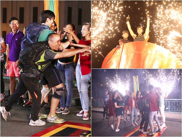 Pháo hoa rực sáng, Tiến Đạt - Lincoln vui tột độ khi đoạt quán quân Cuộc Đua Kỳ Thú 2016