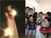 Làng sao - Hà Hồ và Cường Đô la vui vẻ mừng sinh nhật Subeo