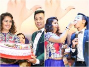 Làng sao - Diễn viên “Cô dâu 8 tuổi” đút bánh kem cho Nguyên Khang
