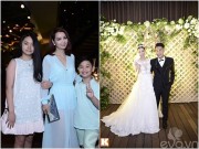 Làng sao - Mai Thu Huyền đưa hai con đến dự đám cưới Mạc Hồng Quân