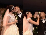 Làng sao - Mạc Hồng Quân - Kỳ Hân hôn nhau không ngừng trong tiệc cưới