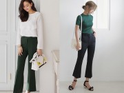 Thời trang - Chán quần ống rộng hãy mặc ngay quần ống loe