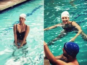 Làng sao - Showbiz 24/7: Chương Tử Di diện bikini khoe dáng sau 6 tháng sinh con